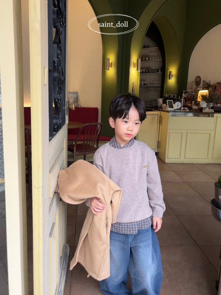 Saint Doll - Korean Children Fashion - #discoveringself - Maple Round Knit (Kids) - 6