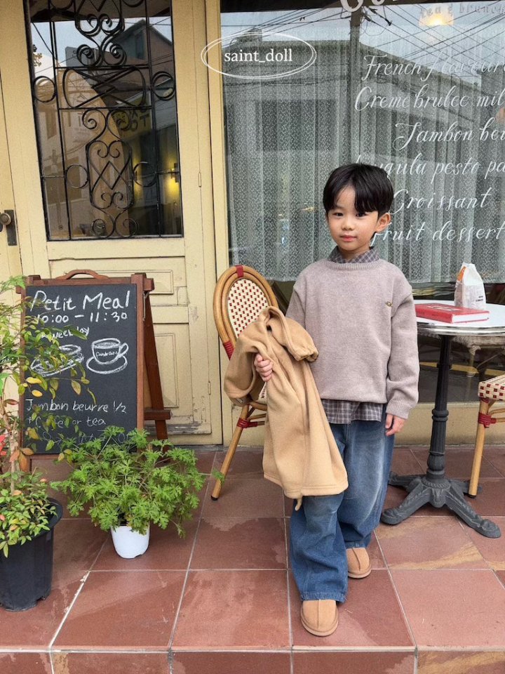 Saint Doll - Korean Children Fashion - #discoveringself - Maple Round Knit (Junior) - 5