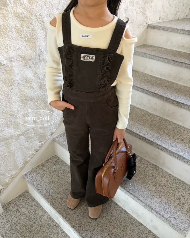 Saint Doll - Korean Children Fashion - #discoveringself - Frill Suspender Pants - 4