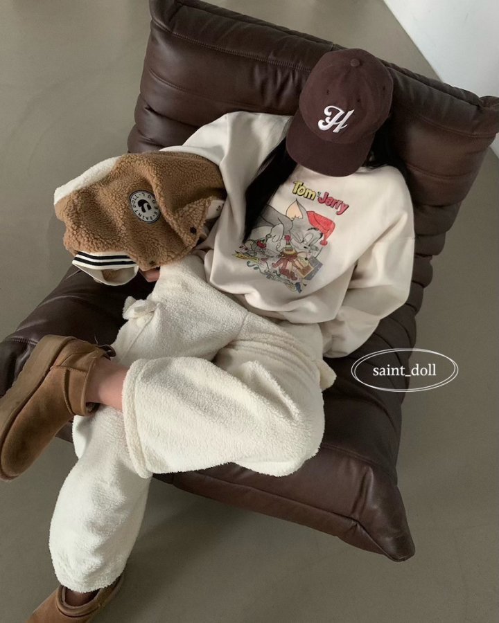 Saint Doll - Korean Children Fashion - #kidsshorts - Kitty Sweatshirt (Junior) - 6