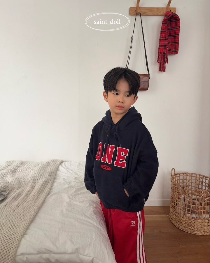 Saint Doll - Korean Children Fashion - #fashionkids - ONE Hoodie Sweatshirt (Junior) - 4