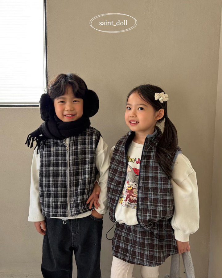 Saint Doll - Korean Children Fashion - #kidsshorts - Reversible Vest (Junior) - 12