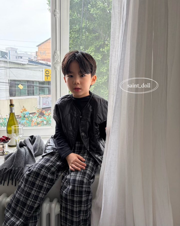 Saint Doll - Korean Children Fashion - #kidsshorts - Dotto Padded Vest (Kids) - 3