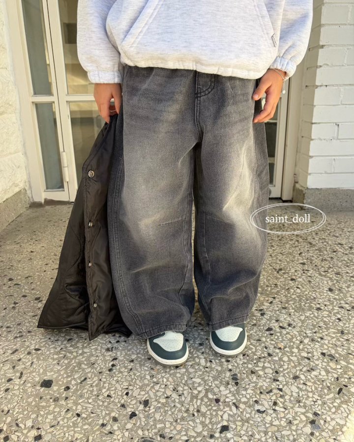 Saint Doll - Korean Children Fashion - #kidzfashiontrend - Chic Wide Jeans (Kids) - 6
