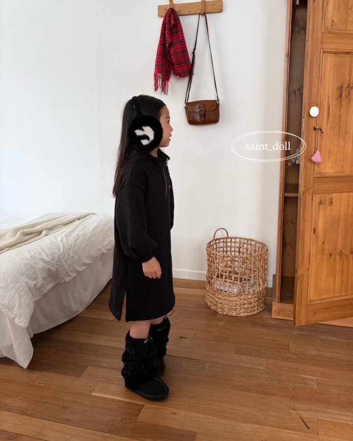 Saint Doll - Korean Children Fashion - #Kfashion4kids - Half-Zip One-piece (Junior) - 4