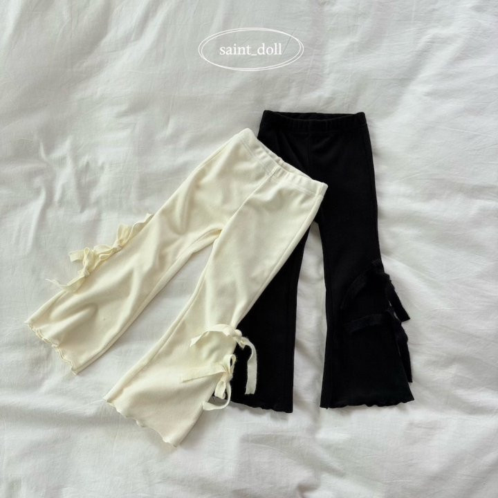 Saint Doll - Korean Children Fashion - #littlefashionista - Ribbon Flare Pants (Junior) - 12