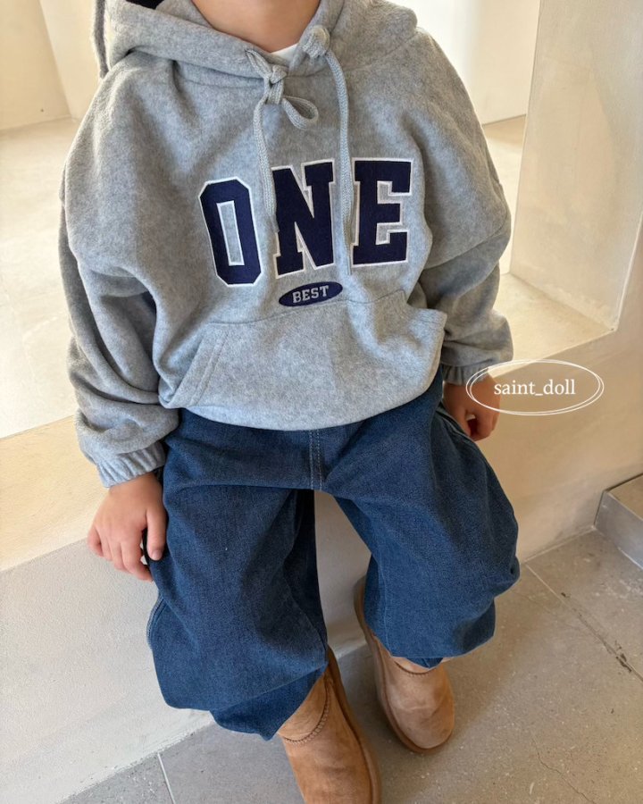 Saint Doll - Korean Children Fashion - #minifashionista - ONE Hoodie Sweatshirt (Junior) - 10