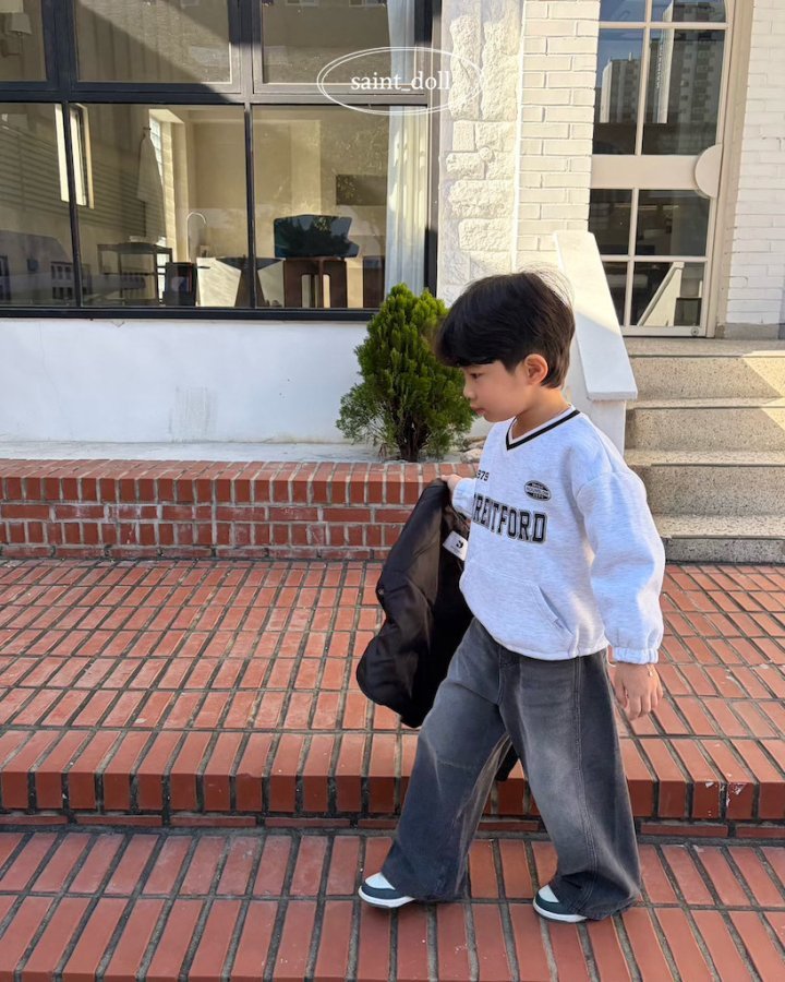 Saint Doll - Korean Children Fashion - #minifashionista - Chic Wide Jeans (Junior) - 9