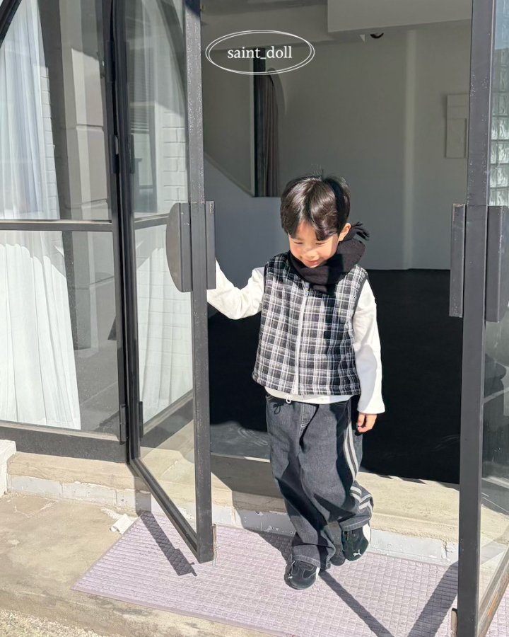 Saint Doll - Korean Children Fashion - #todddlerfashion - Line Denim Pants (Junior) - 5