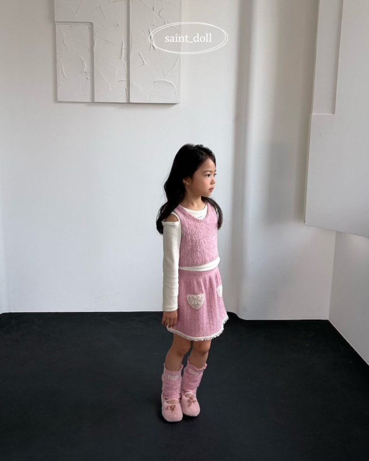 Saint Doll - Korean Children Fashion - #toddlerclothing - Petit Knit Vest - 7