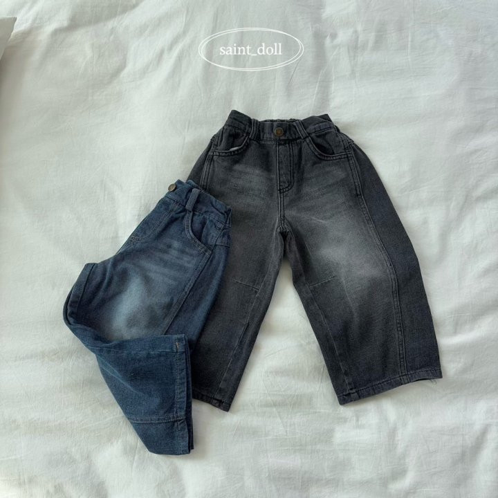 Saint Doll - Korean Children Fashion - #toddlerclothing - Chic Wide Jeans (Junior) - 12