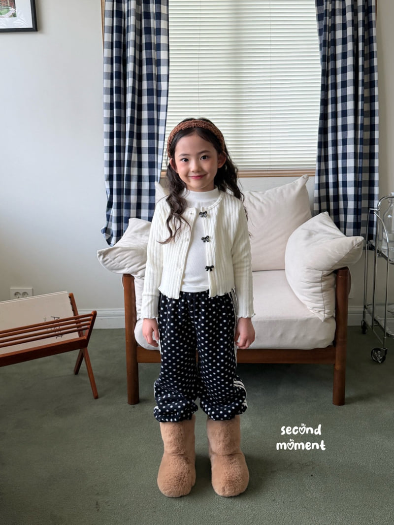 Second Moment - Korean Children Fashion - #Kfashion4kids - Dot Lace Jogger Pants - 9