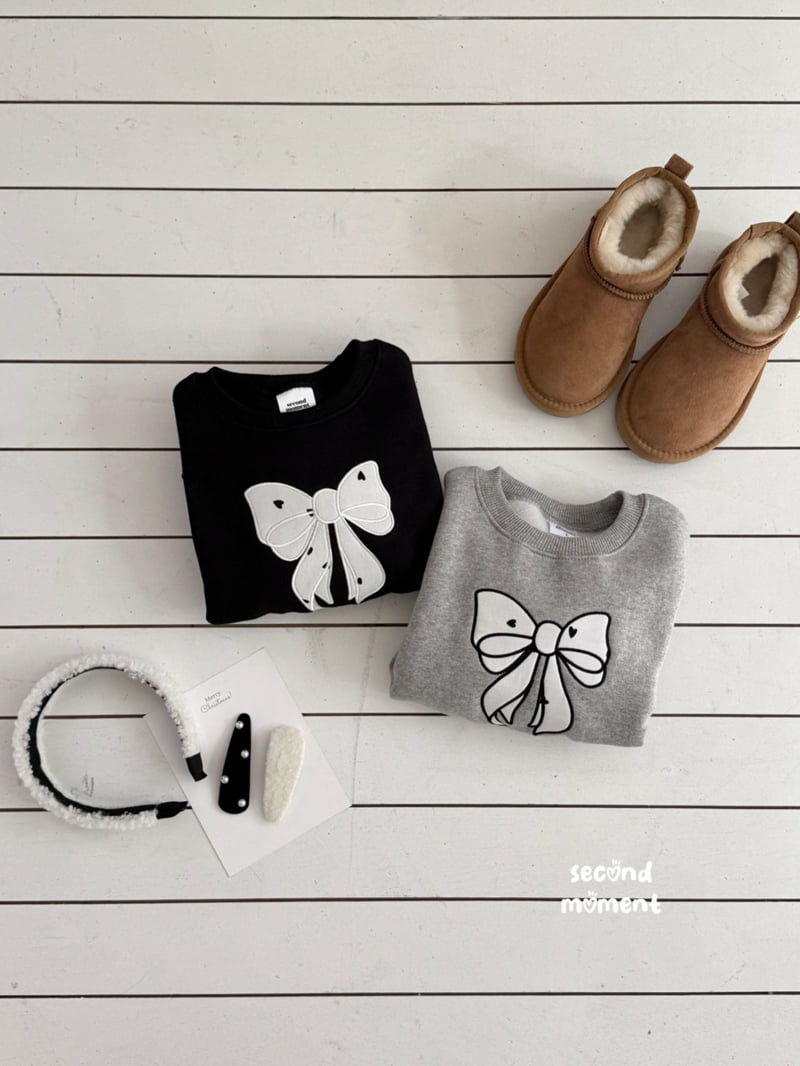 Second Moment - Korean Children Fashion - #Kfashion4kids - Ribbon Heart Sweatshirt - 3