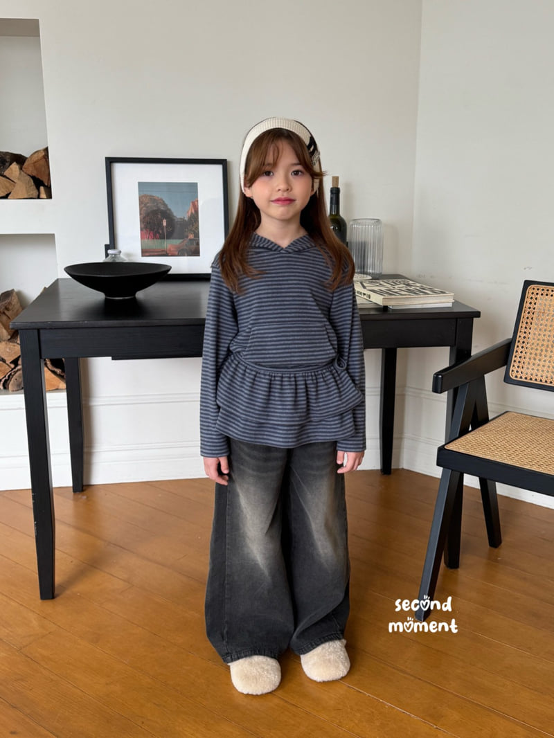 Second Moment - Korean Children Fashion - #Kfashion4kids - Frill Wrap Set Hoodie - 8