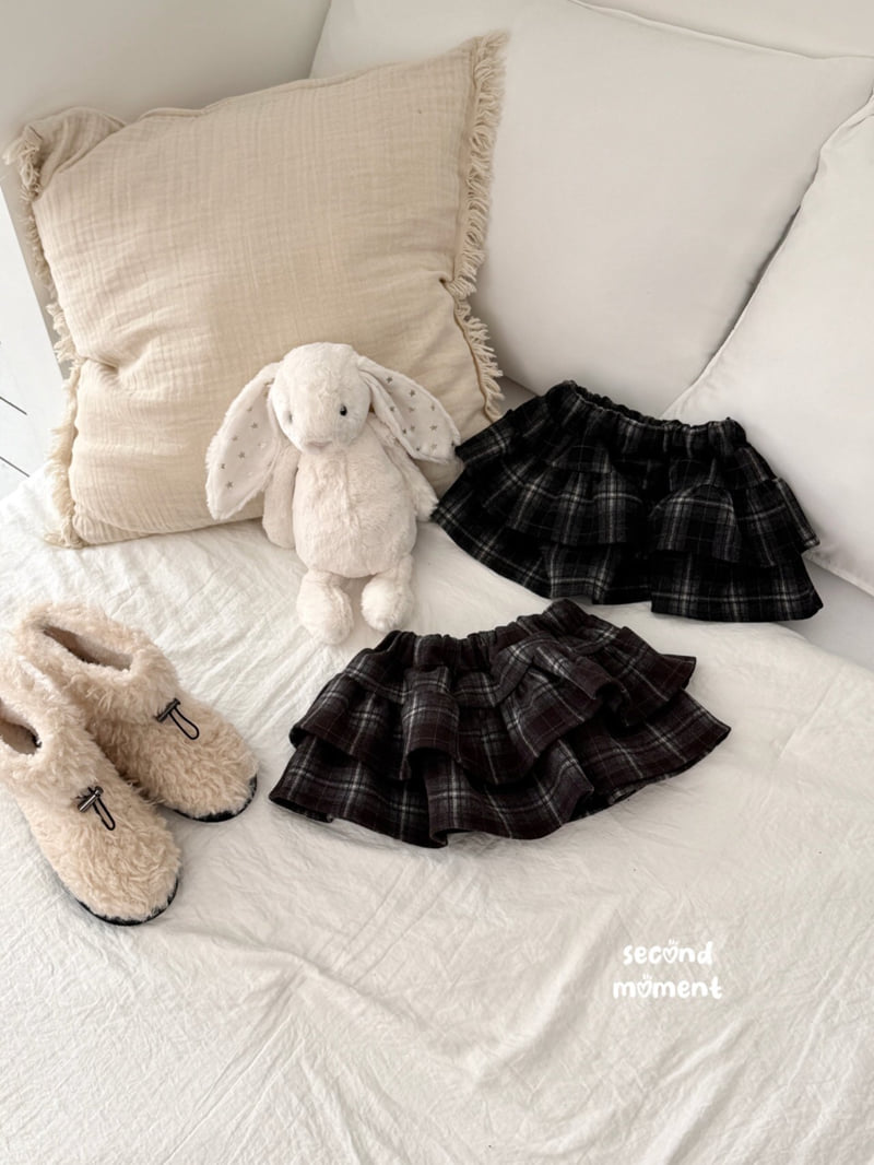 Second Moment - Korean Children Fashion - #Kfashion4kids - Check Cancan Skirt
