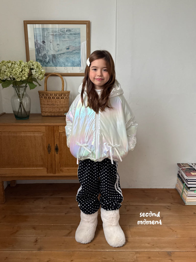 Second Moment - Korean Children Fashion - #kidzfashiontrend - Aurora Ribbon Padding - 4