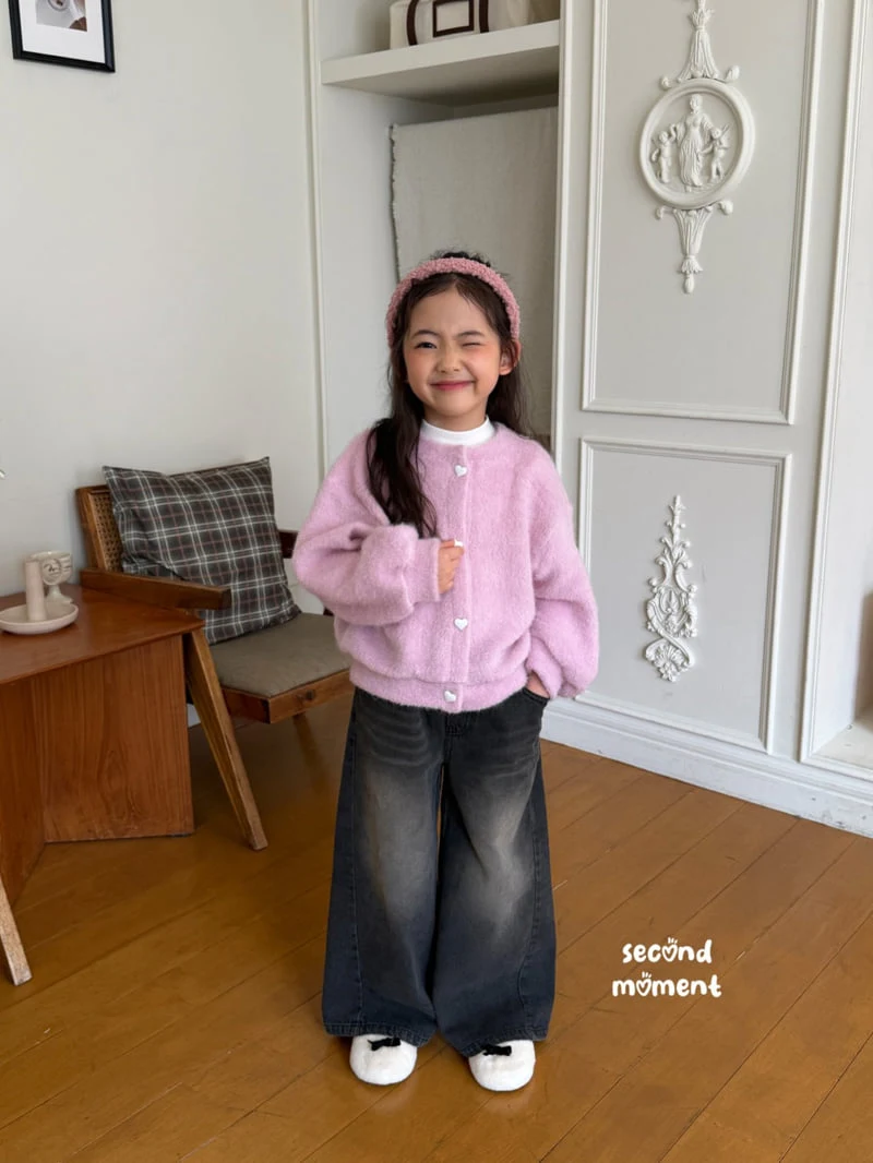 Second Moment - Korean Children Fashion - #childofig - Cotton Candy Heart Cardigan - 12
