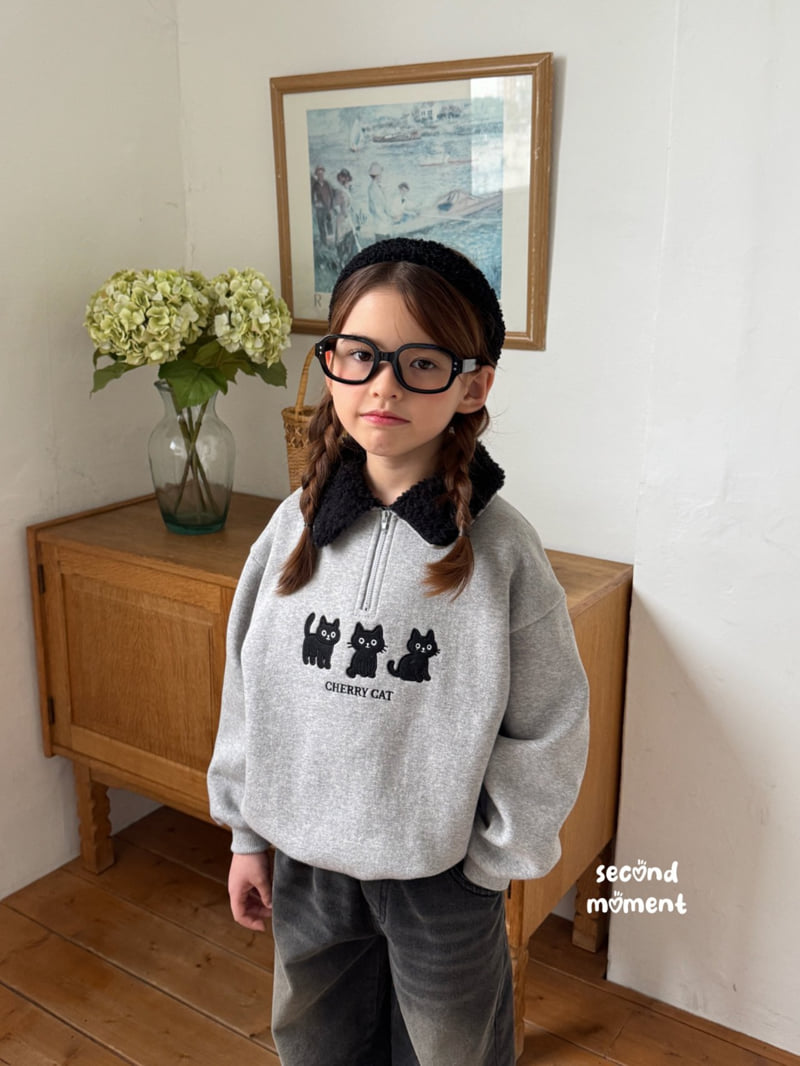 Second Moment - Korean Children Fashion - #childofig - Cherry Cat Fleece Anorak - 8