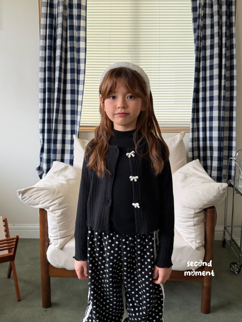 Second Moment - Korean Children Fashion - #childofig - Ribbon Rib Cardigan - 5