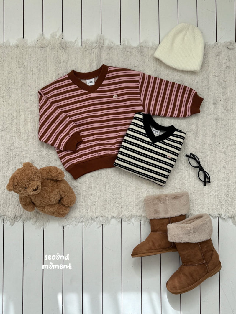 Second Moment - Korean Children Fashion - #childofig - French V Sweatshirt - 3