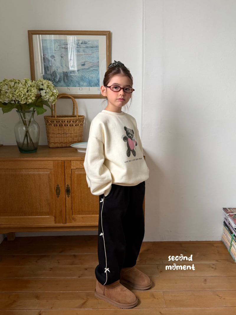 Second Moment - Korean Children Fashion - #childofig - Heart Bear Sweatshirt - 7