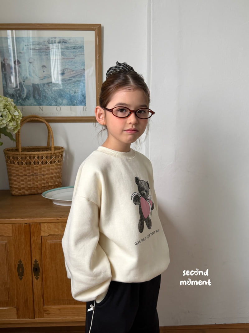 Second Moment - Korean Children Fashion - #childofig - Heart Bear Sweatshirt - 8