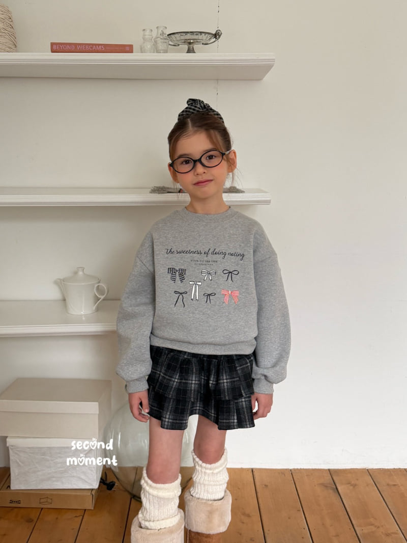 Second Moment - Korean Children Fashion - #prettylittlegirls - Sweet Ribbon Sweatshirt - 4