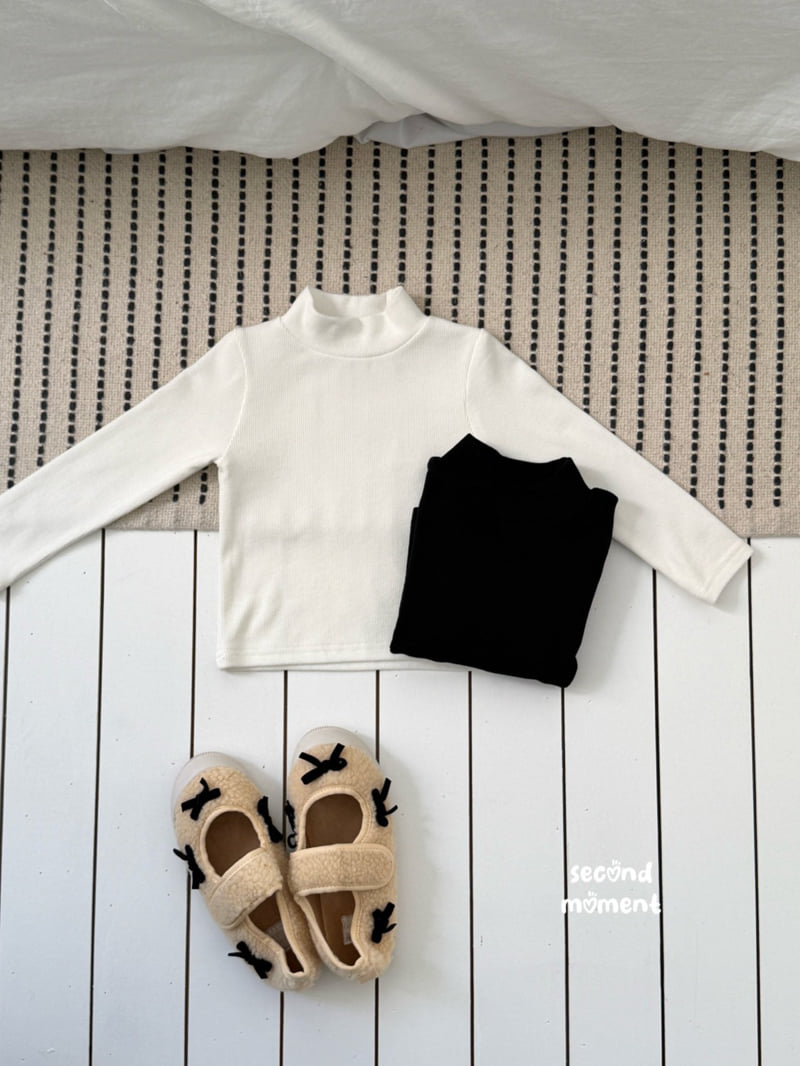 Second Moment - Korean Children Fashion - #childofig - Soft Half Turtleneck Tee - 3