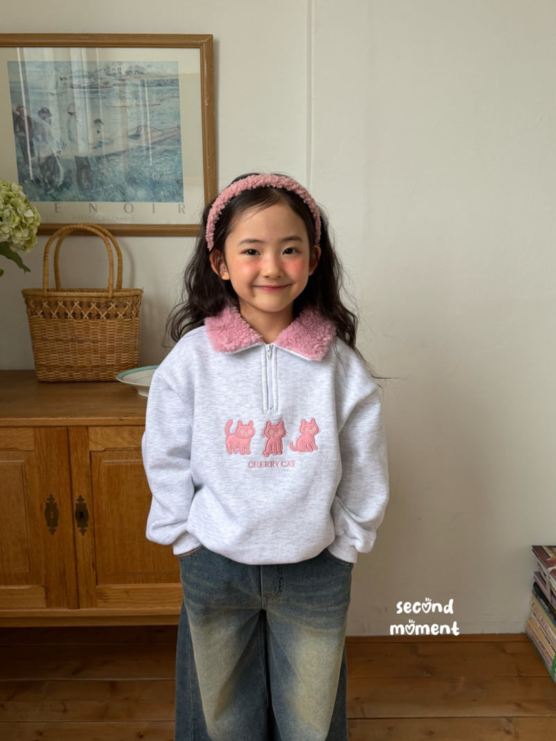 Second Moment - Korean Children Fashion - #childrensboutique - Cherry Cat Fleece Anorak - 9