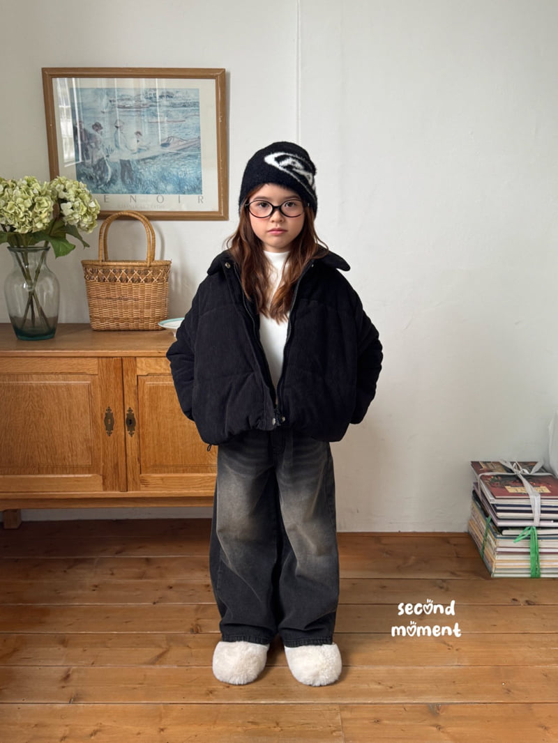 Second Moment - Korean Children Fashion - #childrensboutique - Winter Wide Denim Pants - 7