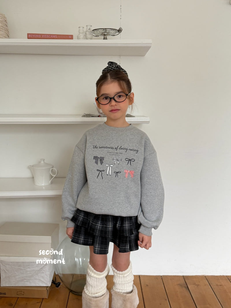 Second Moment - Korean Children Fashion - #childrensboutique - Sweet Ribbon Sweatshirt - 6