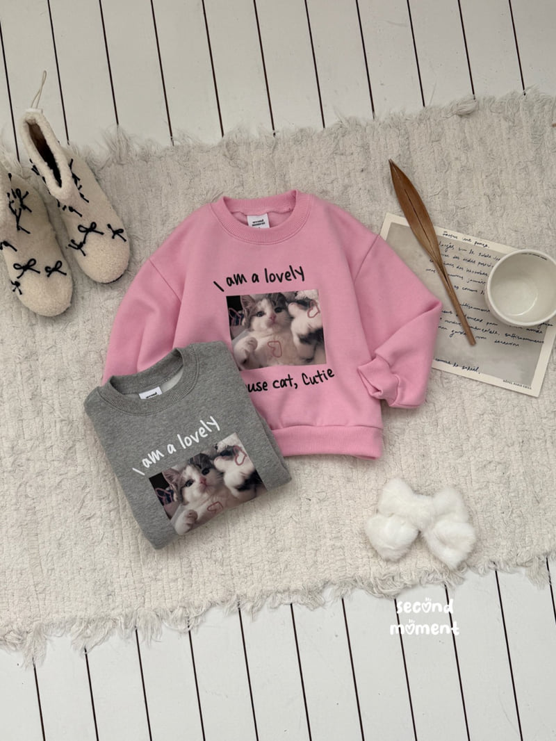 Second Moment - Korean Children Fashion - #designkidswear - Lovely Cat Sweatshirt
