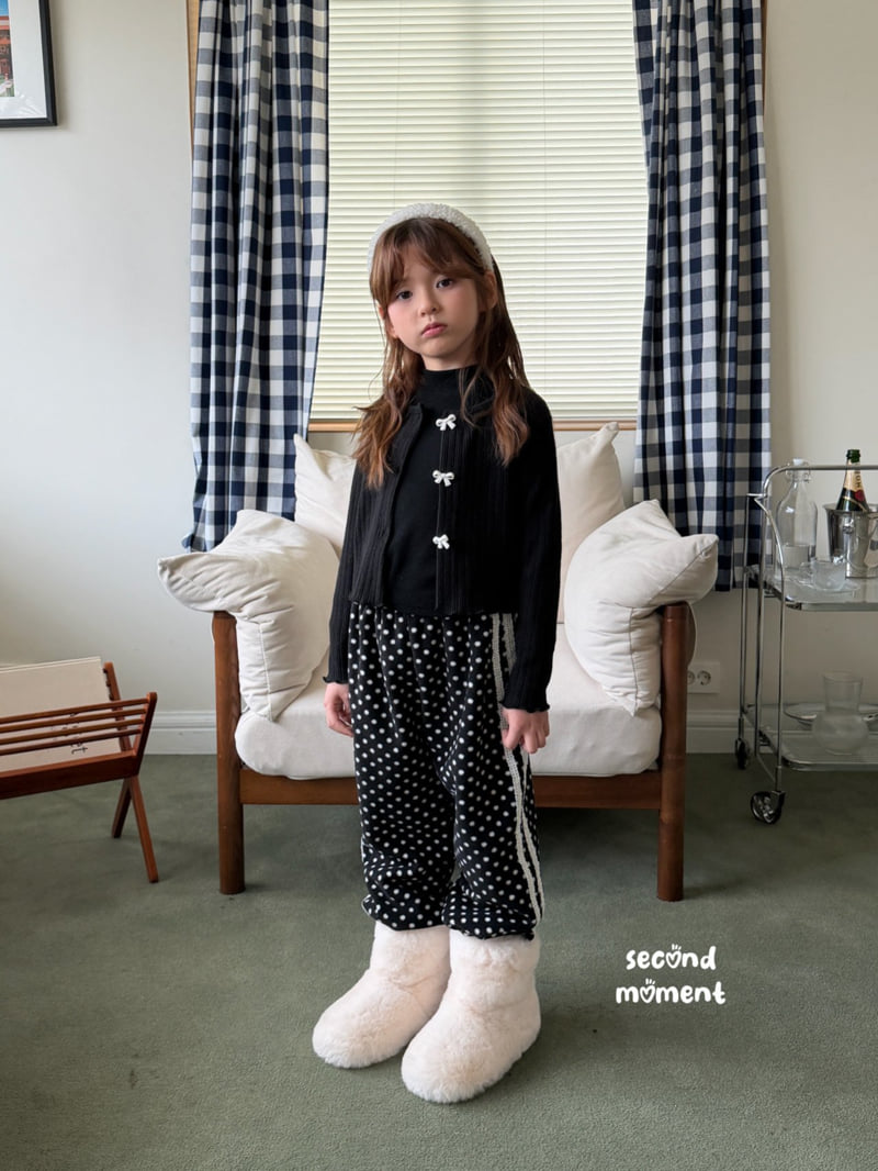 Second Moment - Korean Children Fashion - #designkidswear - Ribbon Rib Cardigan - 7