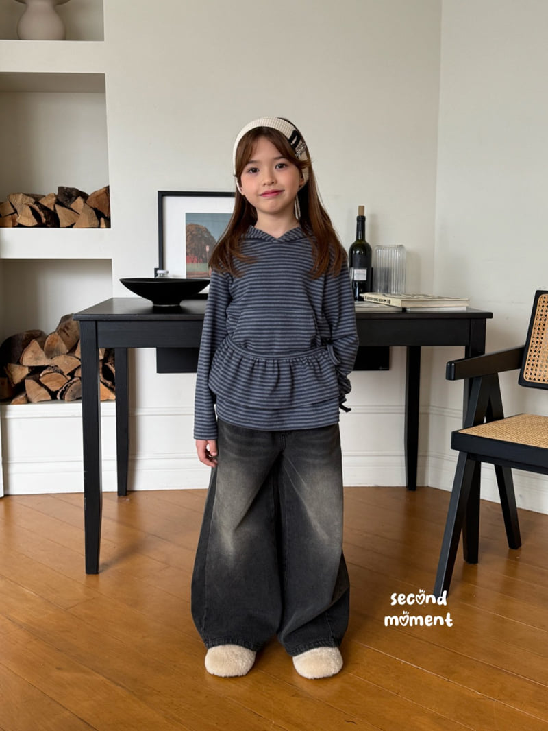 Second Moment - Korean Children Fashion - #designkidswear - Frill Wrap Set Hoodie - 2
