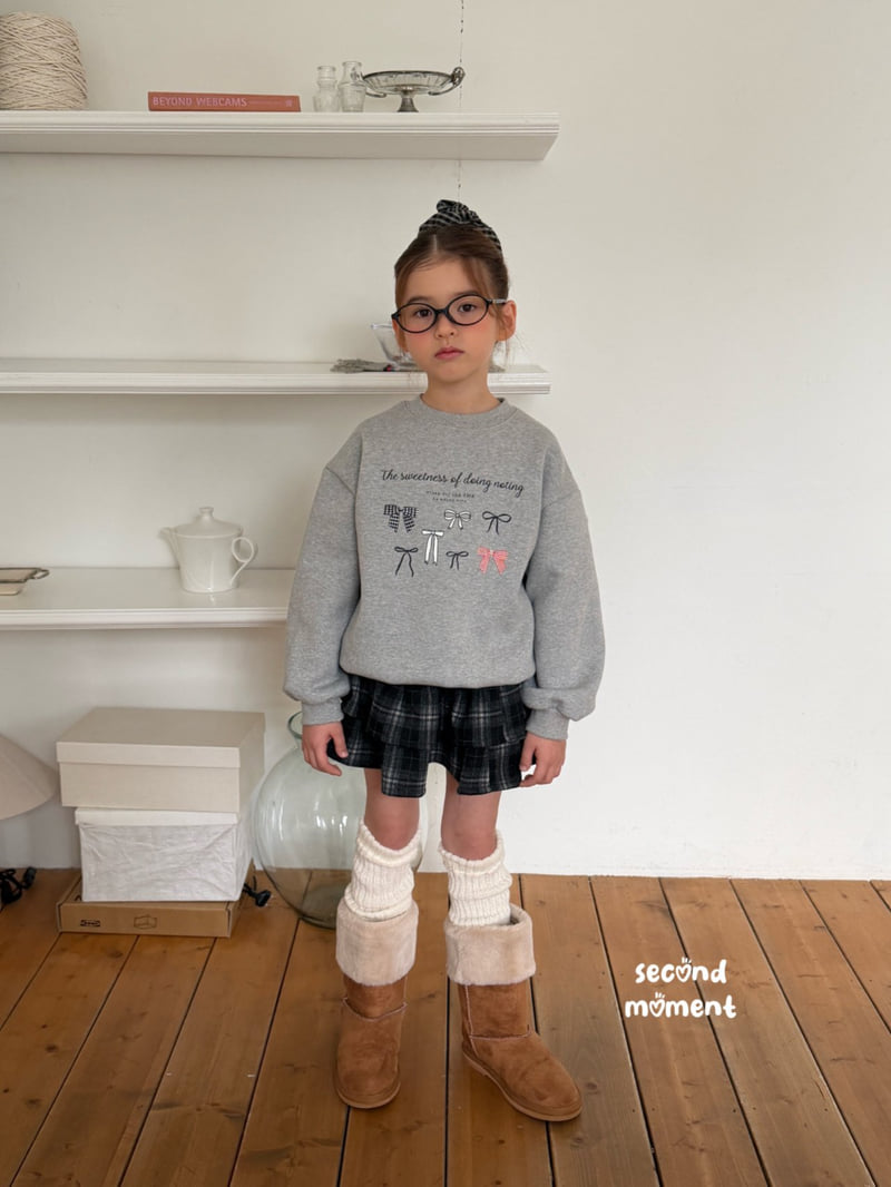 Second Moment - Korean Children Fashion - #designkidswear - Sweet Ribbon Sweatshirt - 7