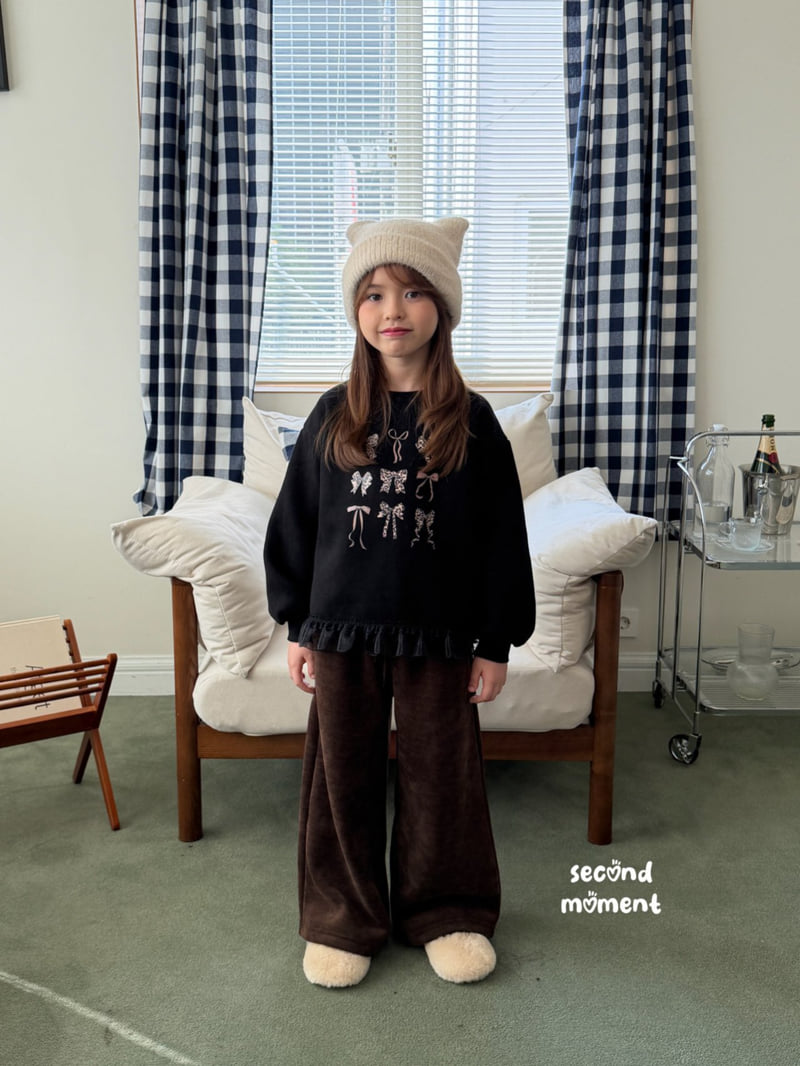 Second Moment - Korean Children Fashion - #childrensboutique - Mocha Wide Pants - 4