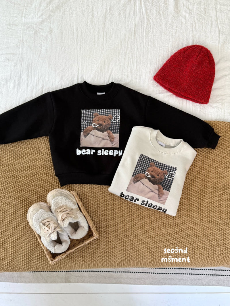 Second Moment - Korean Children Fashion - #designkidswear - Sleepy Bear Sweatshirt - 2