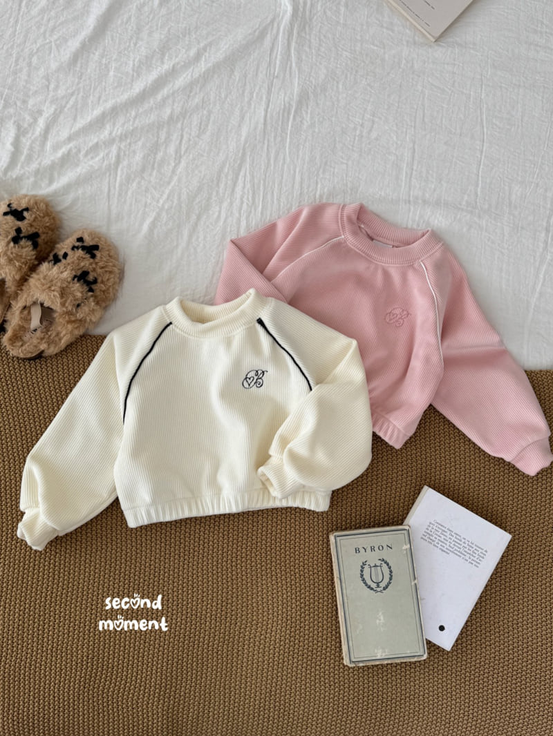 Second Moment - Korean Children Fashion - #designkidswear - Heart Line Sweatshirt