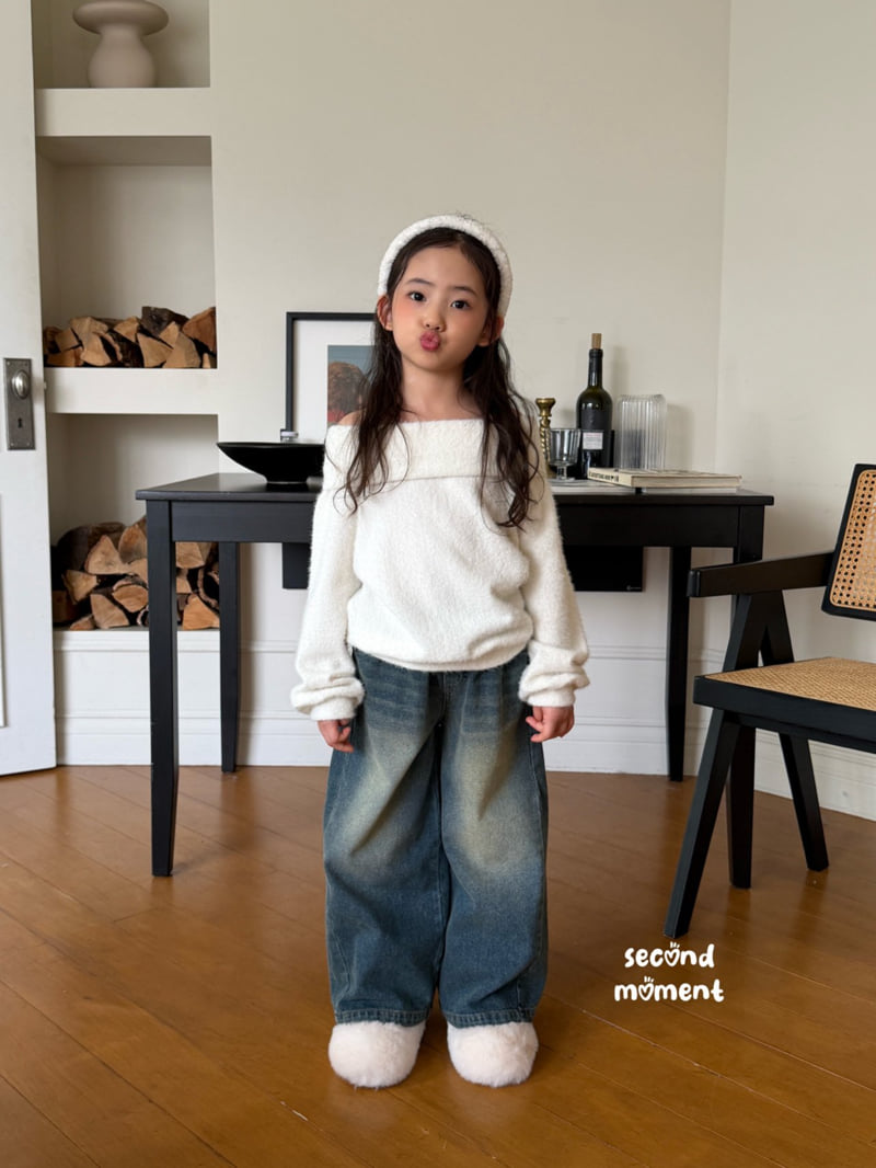 Second Moment - Korean Children Fashion - #discoveringself - Fold Off Knit - 9