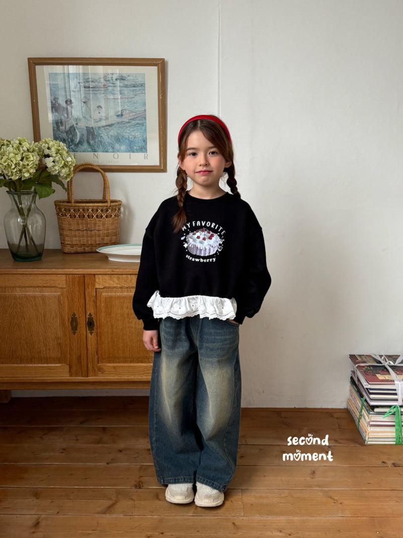 Second Moment - Korean Children Fashion - #discoveringself - Cake Lace Sweatshirt - 8