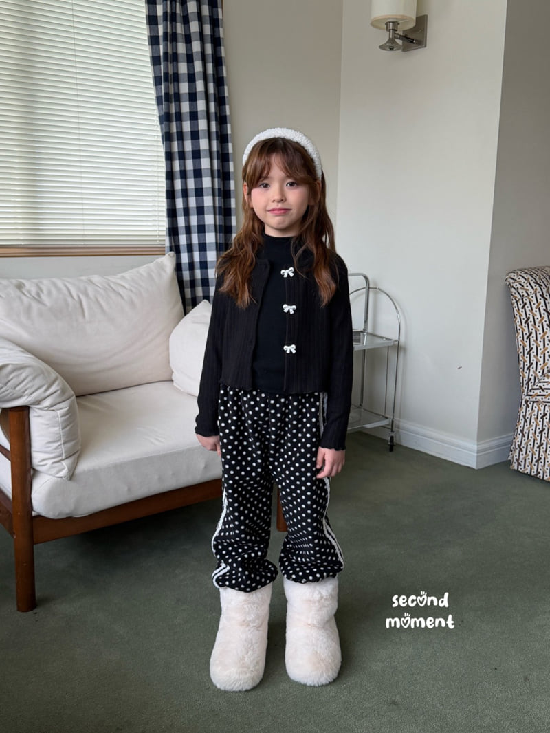 Second Moment - Korean Children Fashion - #designkidswear - Dot Lace Jogger Pants - 4