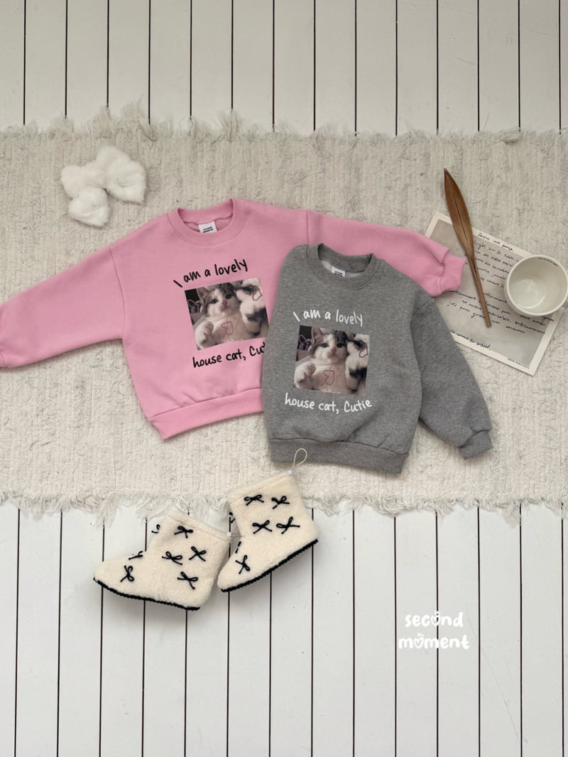 Second Moment - Korean Children Fashion - #discoveringself - Lovely Cat Sweatshirt - 2