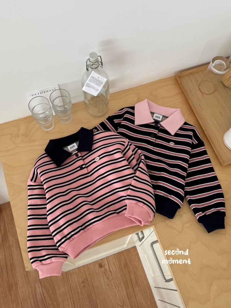 Second Moment - Korean Children Fashion - #discoveringself - Moment Collar Sweatshirt