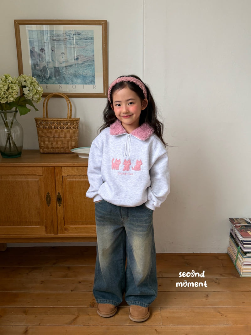 Second Moment - Korean Children Fashion - #discoveringself - Cherry Cat Fleece Anorak - 11