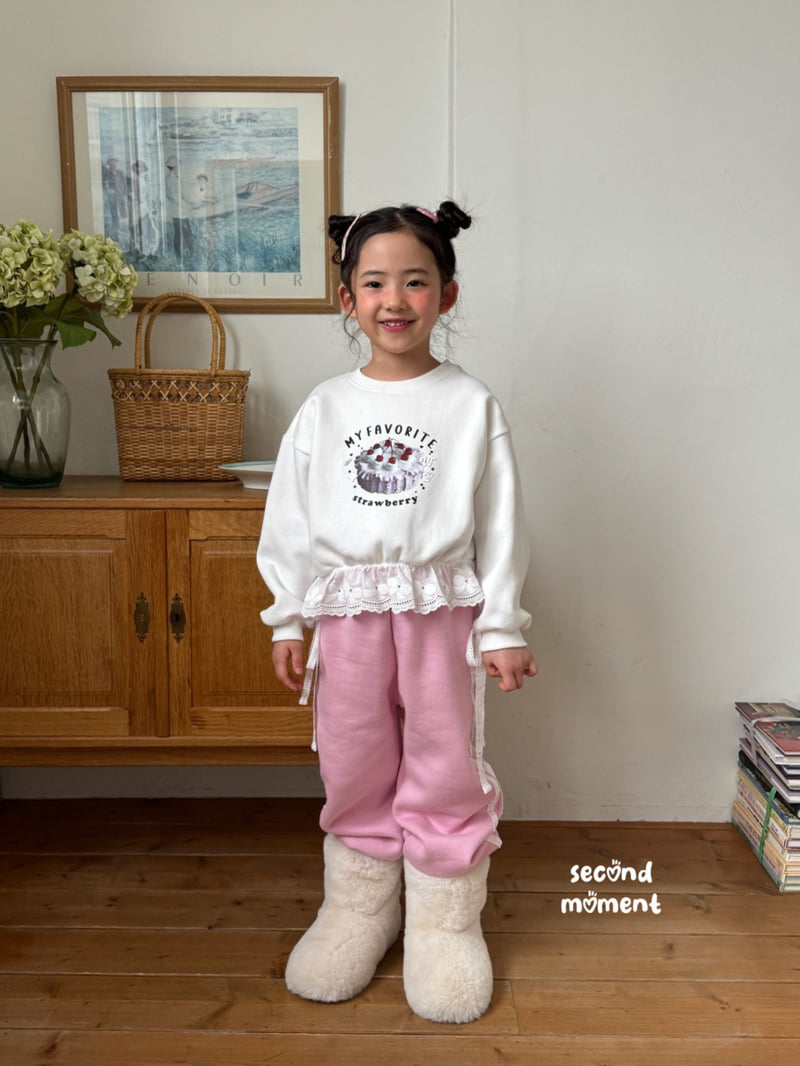 Second Moment - Korean Children Fashion - #discoveringself - Lace Ribbon Jogger Pants - 7