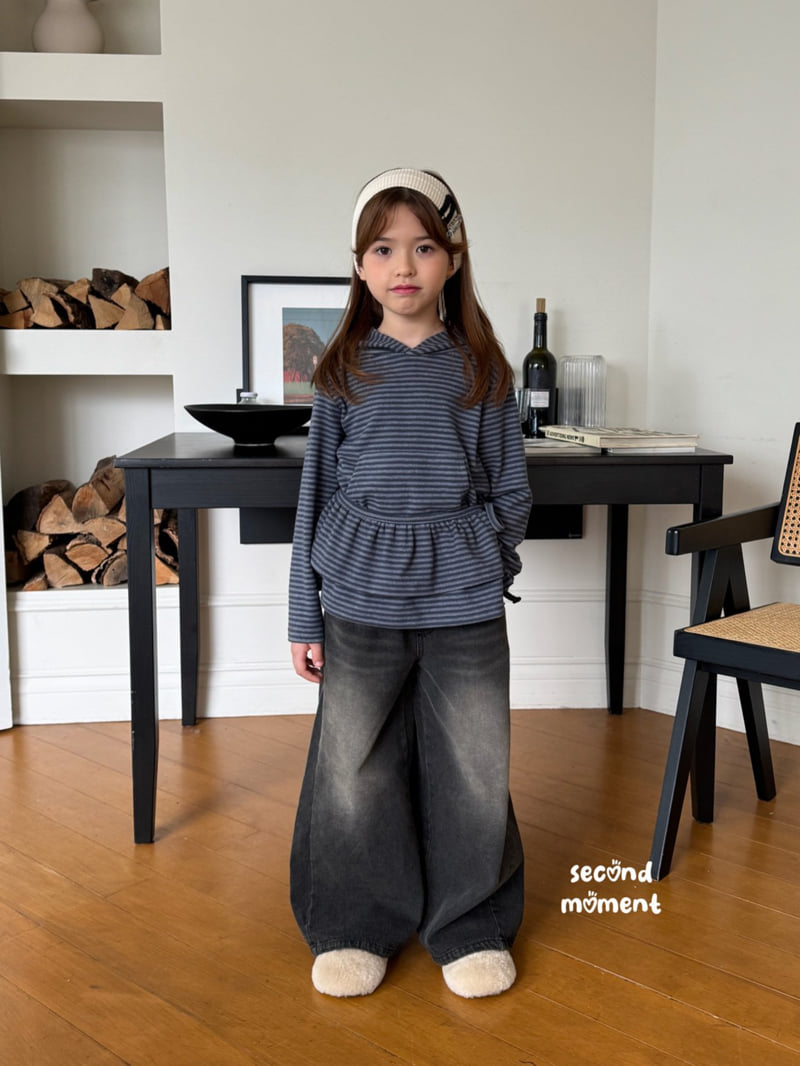 Second Moment - Korean Children Fashion - #discoveringself - Frill Wrap Set Hoodie - 3