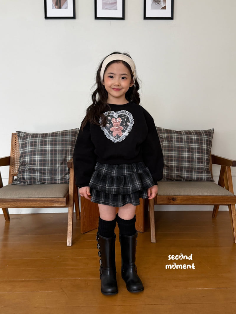 Second Moment - Korean Children Fashion - #designkidswear - Winter Lace Heart Sweatshirt - 4