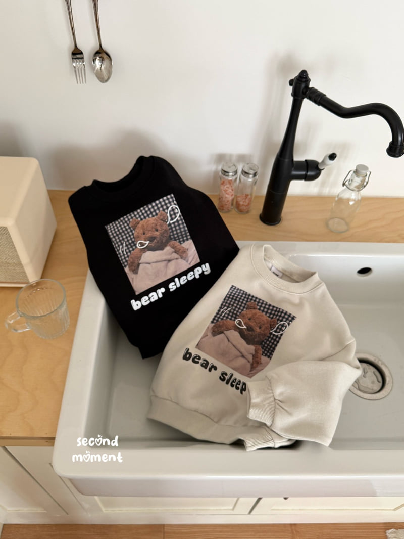 Second Moment - Korean Children Fashion - #discoveringself - Sleepy Bear Sweatshirt - 3