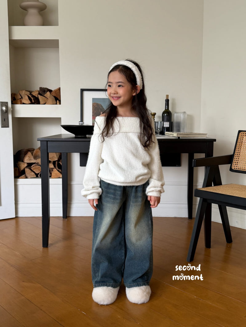 Second Moment - Korean Children Fashion - #fashionkids - Fold Off Knit - 10