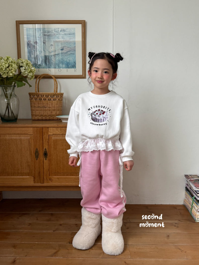Second Moment - Korean Children Fashion - #fashionkids - Cake Lace Sweatshirt - 9